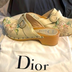 Dior mules size 37. With box and duster bag